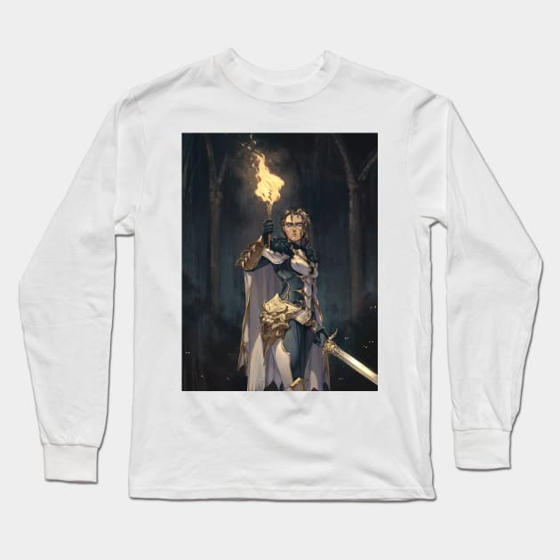 Dungeons and Dragons - Fear not the dark Long Sleeve T-Shirt by RobustaArt